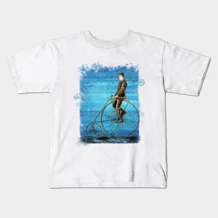 Boy on a bike Kids T-Shirt